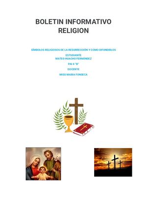 Boletin Informativo Religion
