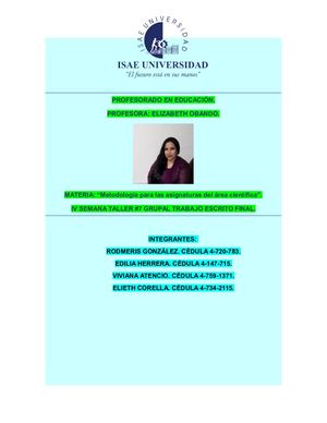 Trabajo Final Escrito Grupal