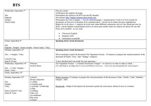 Cahier de textes BTS