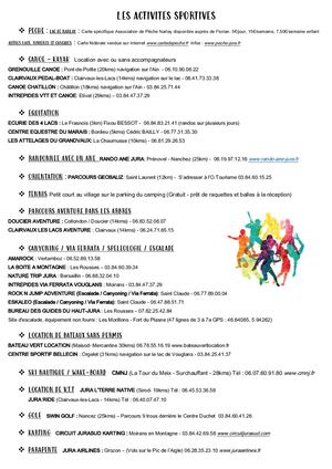 Les Activites Sportives