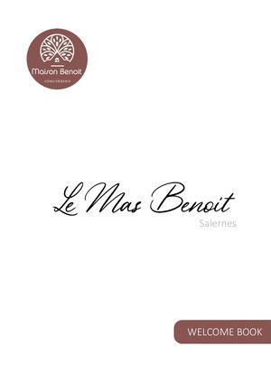 Livret Accueil Mas Benoit Salernes