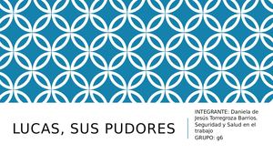 Lucas, Sus Pudores