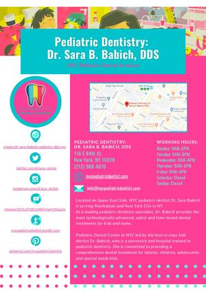 Pediatric Dentistry: Dr. Sara B. Babich, DDS
