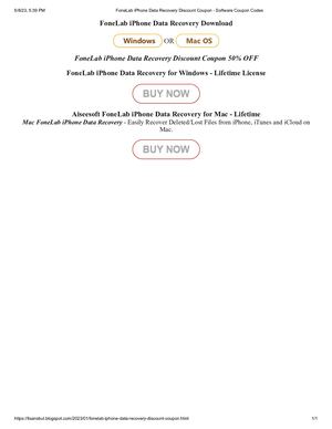 FoneLab iPhone Data Recovery Discount Code