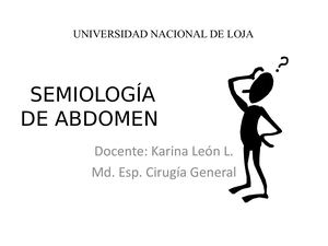 Semiología Abdomen