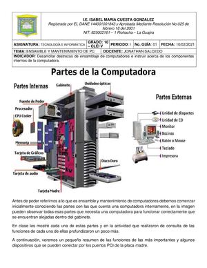 Guia Informatica Grado 10 Clei V