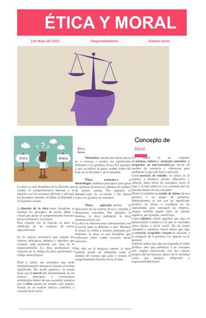 Etica, Moral Periodico