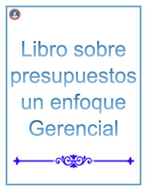 Libro Sobre Presupuestos Un Enfoque Gerencial