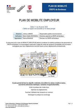 Plan mobilité_CREPS Bordeaux
