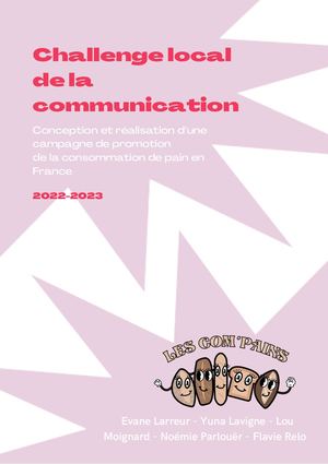 Challenge Blanc - Campagne de communication