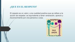 EL RESPETO