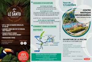 Depliant Centre Nautique des Dronières 2023