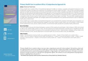 Calaméo - Primary Health Care in Southern Africa