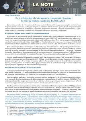 LA NOTE DU CESA N°490