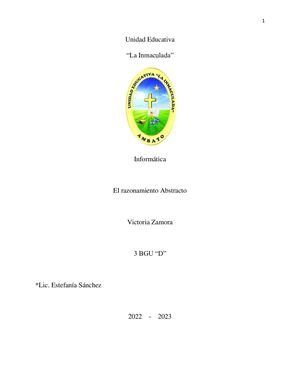 Razonamiento Abstracto Informatica