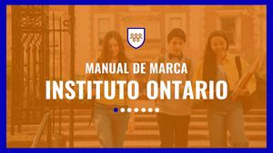 Manual de Identidad / Instituto Ontario