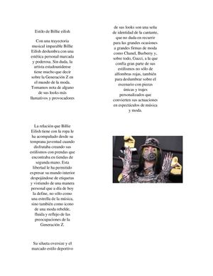 Estilo De Billie Eilish