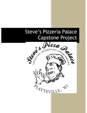 Steve's Pizzeria Palace Final Paper