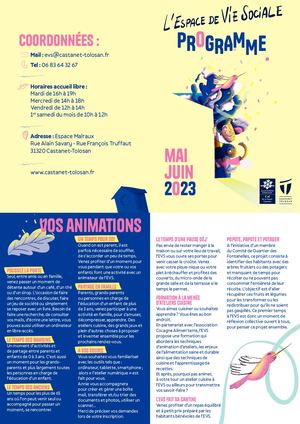 Programme Evs #1 Mai Juin 2023