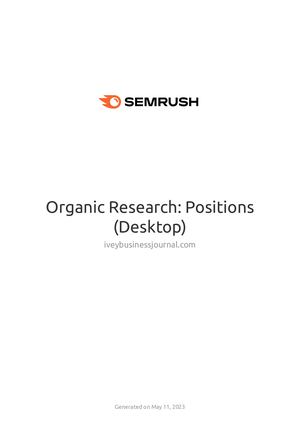 Semrush Organic Research Positions (Desktop) Iveybusinessjournal Com 11th May 2023 (14)