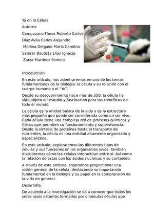 Yo En La Célula 1