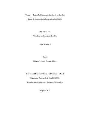 Tarea 4 - Recopilación y presentación de protocolos