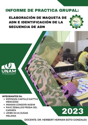 Informe Maqueta Del Adn Grupo 3a