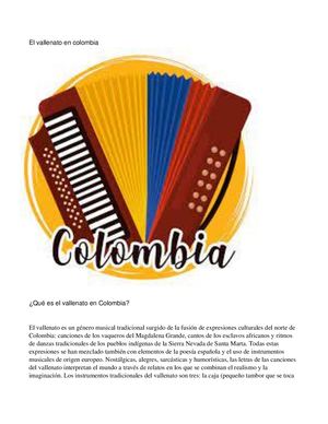 El Vallenato En Colombia Jose Gonzalez 11°02
