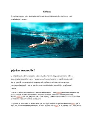 Todo sobre la Natacion:)