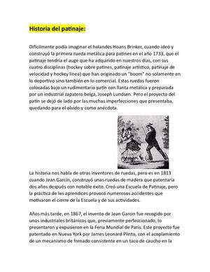 Historia Del Patinaje