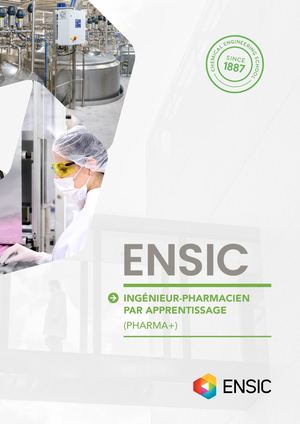 Brochure Pharma Plus ENSIC