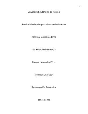 Familia Moderna Ensayo
