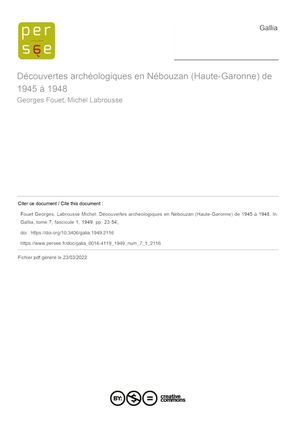 Villa Ville Rouge Larroque Georges Fouet Et Michel Labrousse De 1945 À 1948