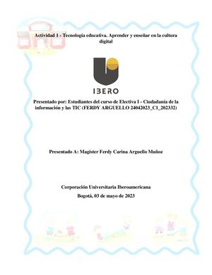 Actividad Tic