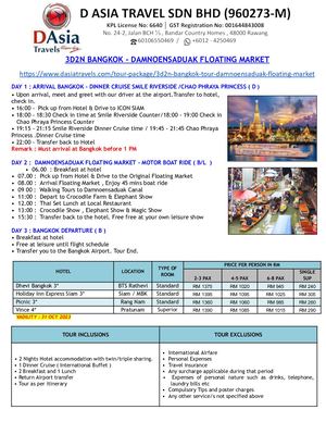 Bangkok Tour Packages 2023/2024