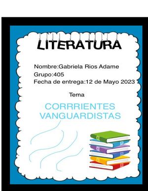 Corrientes Vanguardistas