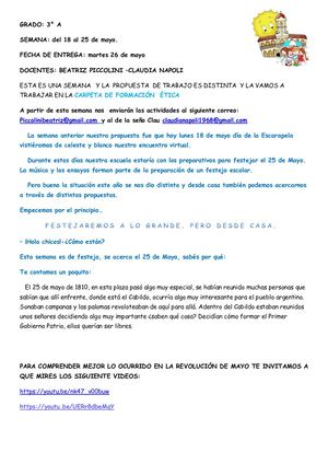 Actividades Para La Decima Semana Tercer Grado (1)