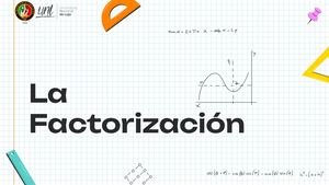 Matemática Factorización