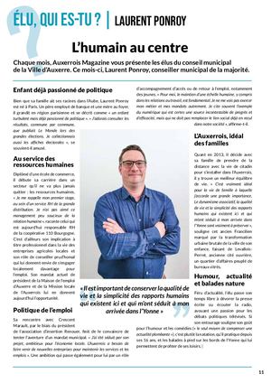 Elu Qui Es-tu ? Laurent Ponroy - Mai 2023