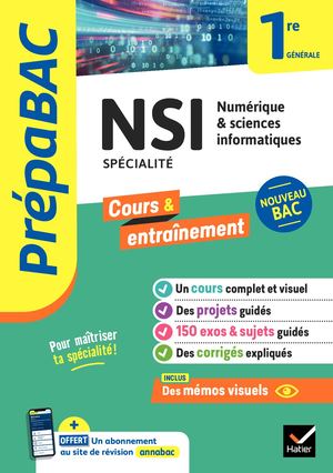 Prépabac NSI 1re générale (spécialité)