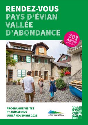 Brochure RDV Pays d'art et d'histoire été 23 CCPEVA