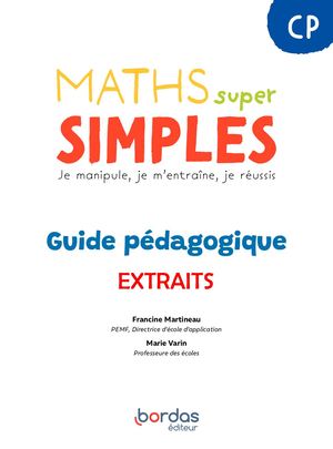 Maths Super Simples CP Extrait Guide Pedagogique
