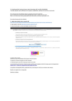 Instrucciones Para Descarga Del Avalúo Detallado
