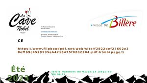 Cave Nobel - Catalogue été 2023 - Billère