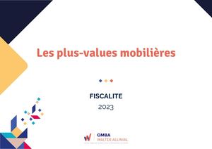 Mémo Technique Fiscalite Plus Values Mobilières Gmba 2023 (1)