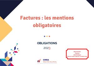 Mémo Technique Obligations Factures Mentions Obligatoires Gmba 2023