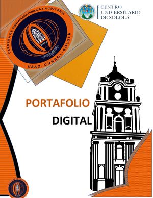 Portafolio Digital Capítulo I, Ii, Iii