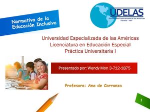 Normativa De La Educación Inclusiva