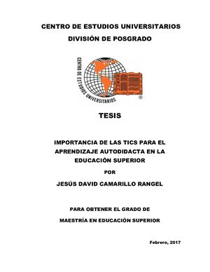 Tesis de Maestría -Jesús David Camarillo Rangel-CEU MONTERREY-Febrero 2017