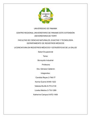 Bronquitis Industrial